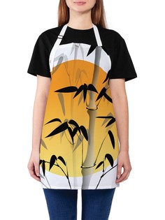 Фартук женский JoyArty для готовки "Солнечный бамбук", универсальный размер