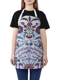 Фартук женский JoyArty для готовки "Волнистый цветочник", универсальный размер