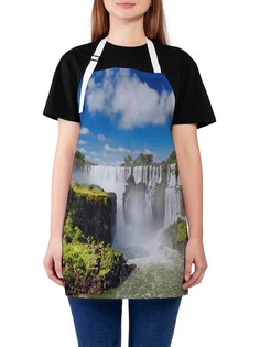 Фартук женский JoyArty для готовки "Чудо-водопад", универсальный размер