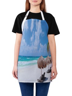 Фартук женский JoyArty для готовки "Морской бриз", универсальный размер
