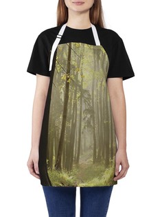 Фартук женский JoyArty для готовки "Тайная тропа в лесу", универсальный размер