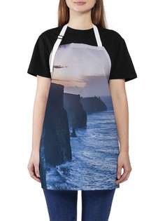 Фартук женский JoyArty для готовки "Морские обрывы", универсальный размер