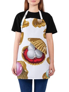 Фартук женский JoyArty для готовки "Разнообразие жемчугов", универсальный размер