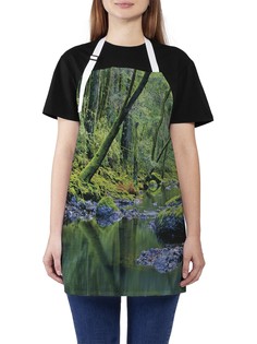 Фартук женский JoyArty для готовки "Лесной берег", универсальный размер