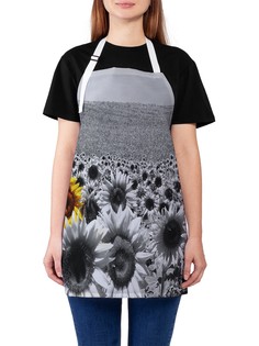 Фартук женский JoyArty для готовки "Подсолнух выделяется", универсальный размер