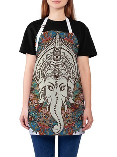 Фартук женский JoyArty для готовки "Мудрый слон", универсальный размер