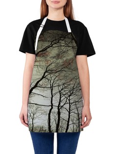 Фартук женский JoyArty для готовки "Лесной круг", универсальный размер