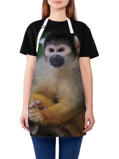 Фартук женский JoyArty для готовки "Веселая обезьянка", универсальный размер