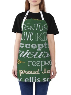 Фартук женский JoyArty для готовки "Наши позитивные черты", универсальный размер