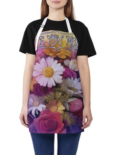 Фартук женский JoyArty для готовки "Я люблю маму", универсальный размер