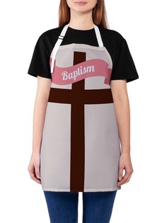 Фартук женский JoyArty для готовки "Крест баптиста", универсальный размер