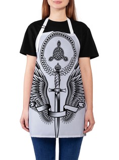 Фартук женский JoyArty для готовки "Поднесенное оружие", универсальный размер