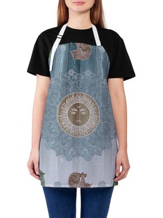 Фартук женский JoyArty для готовки "Солнечный обряд", универсальный размер