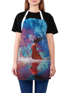 Фартук женский JoyArty для готовки "Леди с озера", универсальный размер