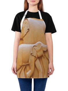Фартук женский JoyArty для готовки "Слоновая скульптура", универсальный размер
