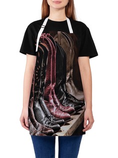 Фартук женский JoyArty для готовки "Обувная мастерская", универсальный размер