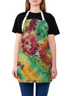 Фартук женский JoyArty для готовки "Красочные светила", универсальный размер