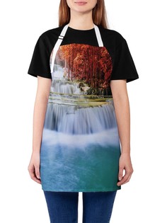 Фартук женский JoyArty для готовки "Райское место", универсальный размер