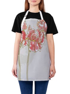 Фартук женский JoyArty для готовки "Цветочная стройность", универсальный размер