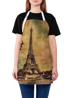 Фартук женский JoyArty для готовки "Приветливая франция", универсальный размер