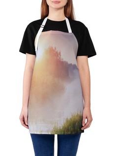 Фартук женский JoyArty для готовки "Туман на реке", универсальный размер
