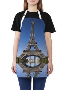 Фартук женский JoyArty для готовки "Эйфелева башня на реке", универсальный размер