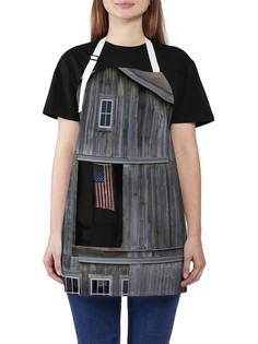 Фартук женский JoyArty для готовки "Старый амбар", универсальный размер