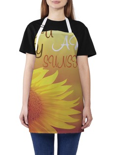 Фартук женский JoyArty для готовки "Мое солнечное сияния", универсальный размер