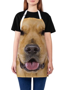 Фартук женский JoyArty для готовки "Собачья мордашка", универсальный размер
