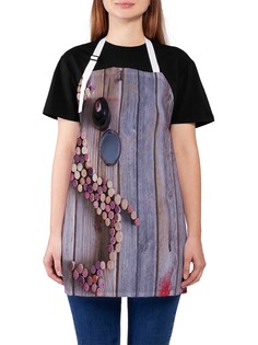 Фартук женский JoyArty для готовки "Пробковая Италия", универсальный размер