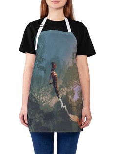 Фартук женский JoyArty для готовки "Летящий мальчик", универсальный размер