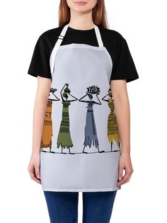 Фартук женский JoyArty для готовки "Африканский караван", универсальный размер