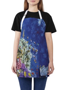 Фартук женский JoyArty для готовки "Коралловое путешествие", универсальный размер