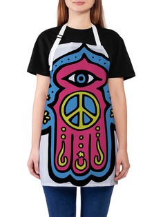 Фартук женский JoyArty для готовки "Хипстерская хамса", универсальный размер