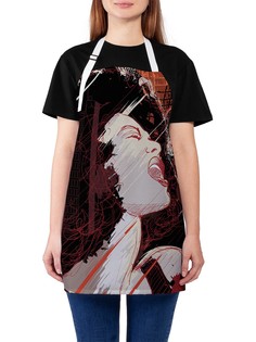 Фартук женский JoyArty для готовки "Эмоциональное пение", универсальный размер