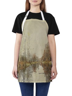 Фартук женский JoyArty для готовки "Старая река", универсальный размер