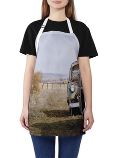 Фартук женский JoyArty для готовки "Забытые автомобили", универсальный размер