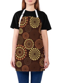 Фартук женский JoyArty для готовки "Круговые салюты", универсальный размер