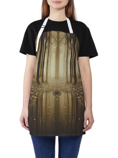 Фартук женский JoyArty для готовки "Лес после дождя", универсальный размер