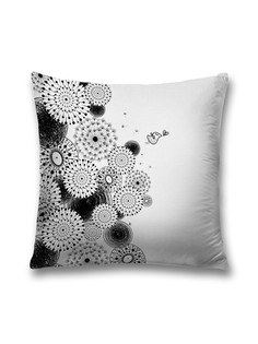 Наволочка JoyArty декоративная "Одуванчиковый мир" на молнии, 45x45 см