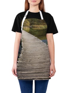Фартук женский JoyArty для готовки "Мостик на другой берег", универсальный размер