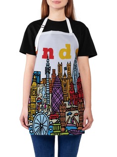 Фартук женский JoyArty для готовки "Лондонские цвета", универсальный размер
