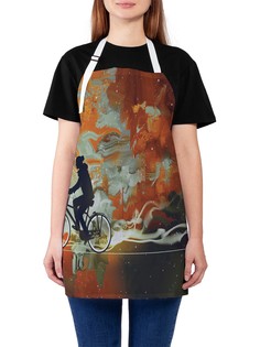 Фартук женский JoyArty для готовки "Велосипедная мечта", универсальный размер