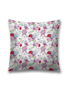 Наволочка JoyArty декоративная "Цветочный дар" на молнии, 45x45 см