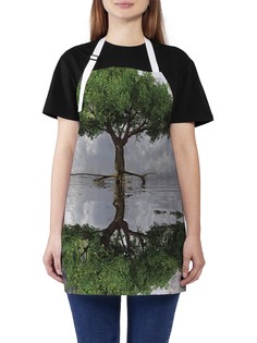 Фартук женский JoyArty для готовки "Неприступное дерево", универсальный размер