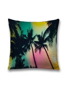 Наволочка JoyArty декоративная "Радуга на пляже" на молнии, 45x45 см