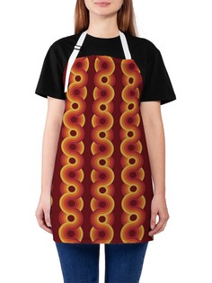 Фартук женский JoyArty для готовки "Спиральный обман", универсальный размер