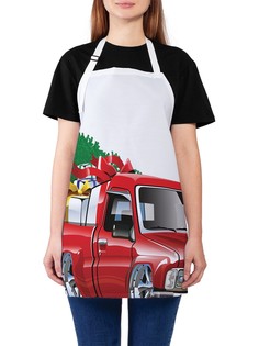Фартук женский JoyArty для готовки "Елка в подарок", универсальный размер