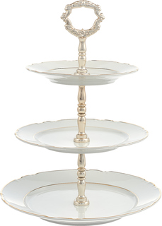 Этажерка 3-х ярусная; "Constance", декор "Отводка золото" Thun 1794