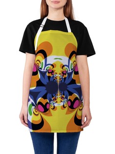 Фартук женский JoyArty для готовки "Бабочка иллюзий", универсальный размер
